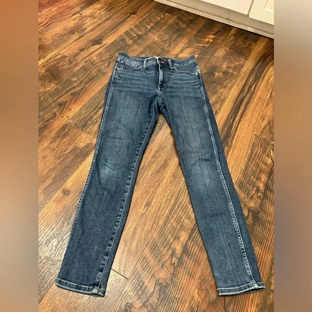 Madewell 10" High-Rise Skinny Jeans Cordell Wash Heatrich Denim Mb968 $135 - 27